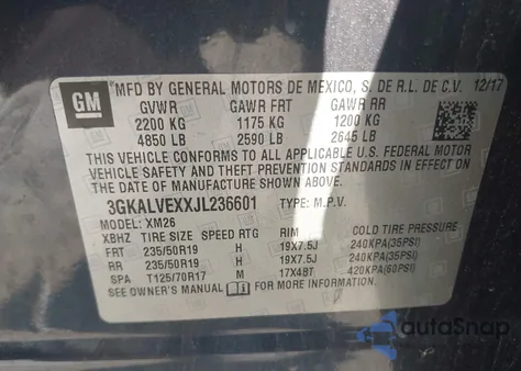 2018 GMC Terrain Slt from USA, damaged, VIN 3GKALVEXXJL236601
